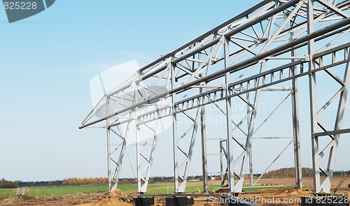 Image of metal construction framework