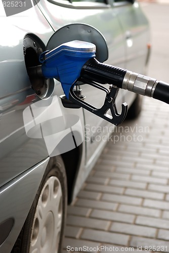 Image of fuel filling at gas station