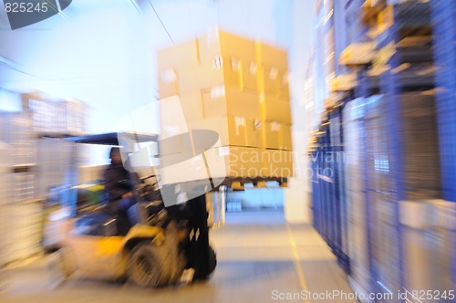 Image of loader in a warehouse