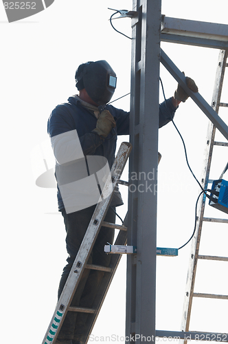 Image of electric arc welding