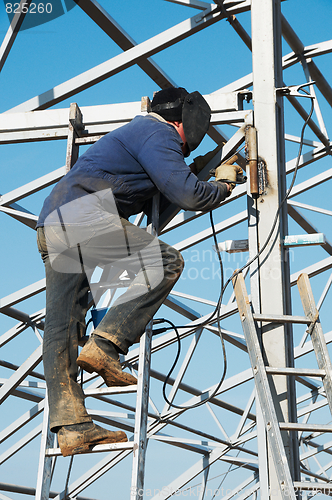 Image of electric arc welding