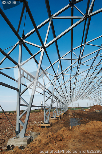 Image of metal construction framework