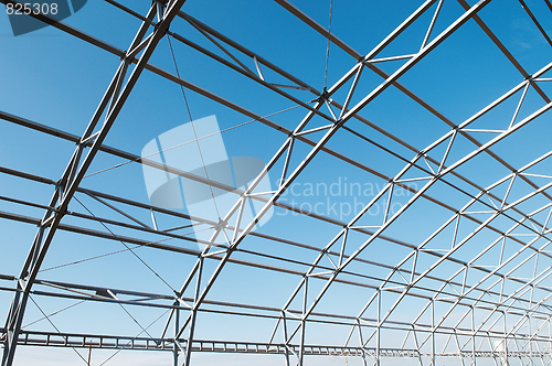 Image of metal construction framework