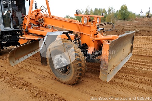 Image of road grader bulldozer loader