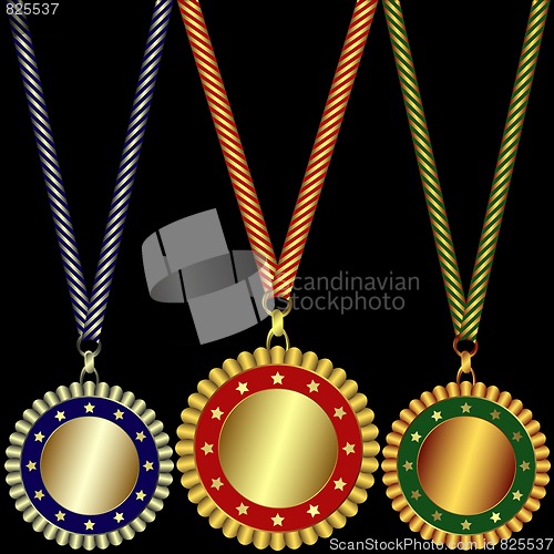 Image of Gold, Silver And Bronze Medals