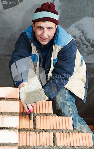 Image of construction mason worker bricklayer