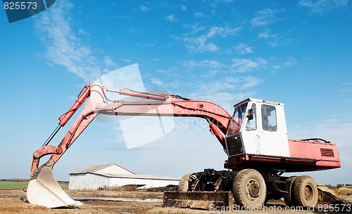 Image of wheel loader excavator