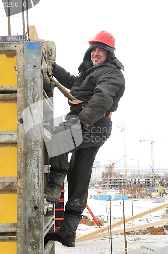 Image of worker builder at construction site