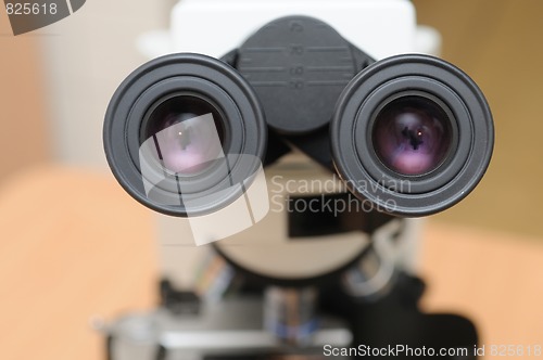 Image of close-up medicine microscope