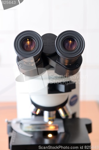 Image of close-up medicine microscope