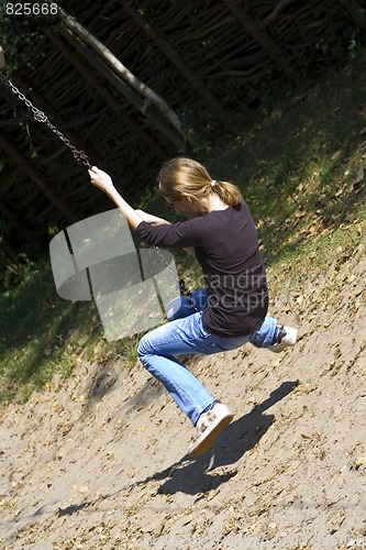 Image of Girl having fun