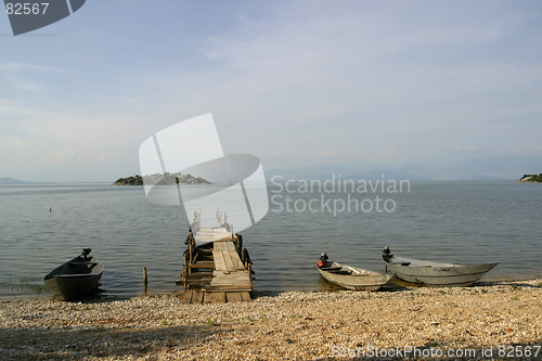 Image of wooden fishing boats
