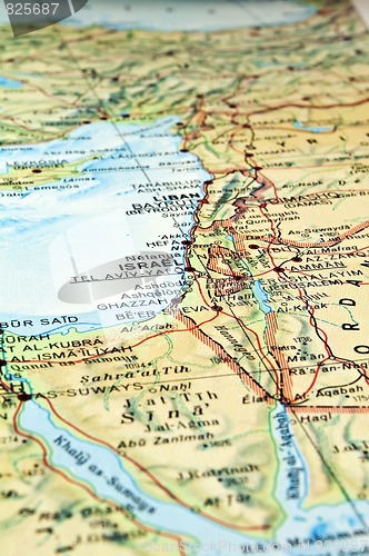 Image of Middle East map.