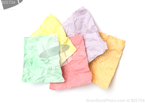 Image of Crumpled note papers