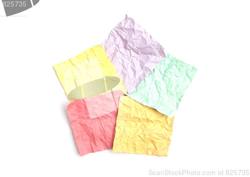 Image of Crumpled note papers