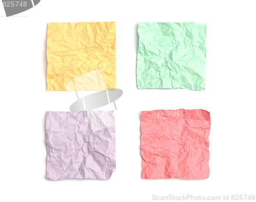 Image of Crumpled note papers