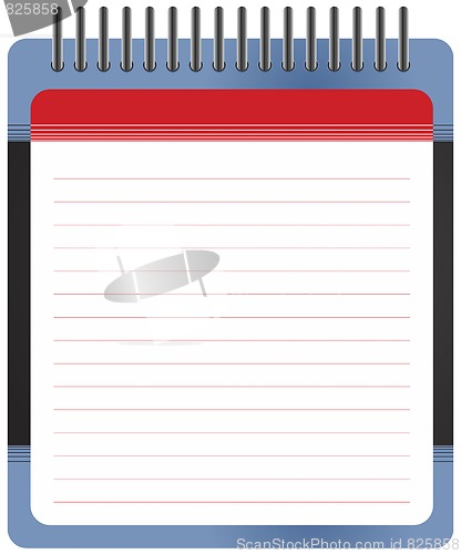 Image of Blank white notepad
