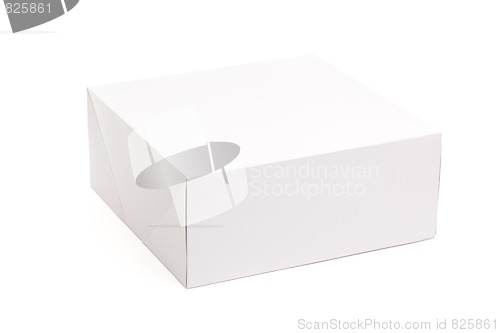 Image of Blank White Box Isolated on White