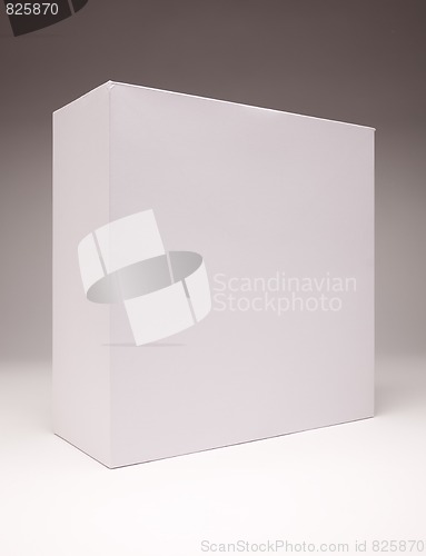 Image of Blank White Box on Grey