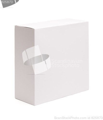 Image of Blank White Box Isolated on White