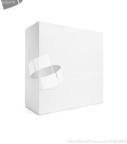 Image of Blank White Box Isolated on White