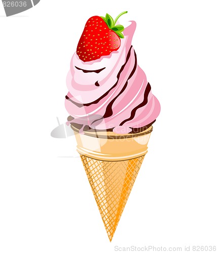 Image of strawberry ice cream
