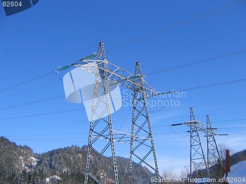 Image of High voltage masts