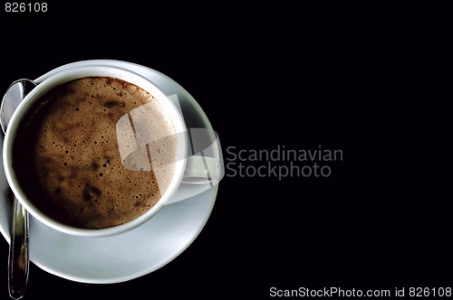 Image of black capuccino