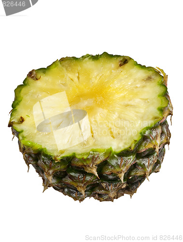 Image of Cross section of a pineapple
