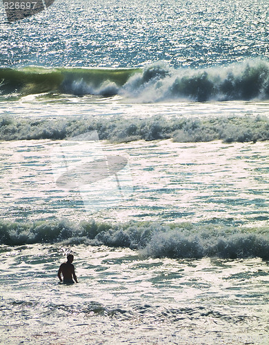 Image of Swimmer in the ocean