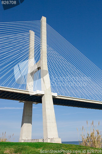 Image of View of the Vasco da Gama bridge - Lisbon