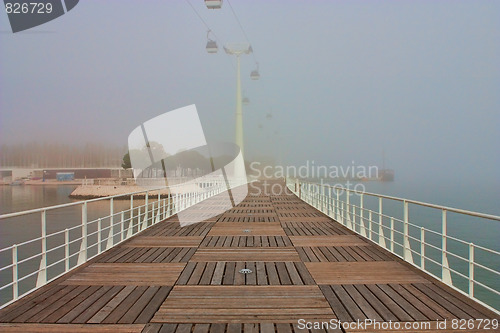 Image of Bridge in fog