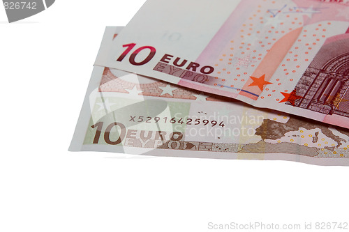 Image of Euro banknotes money