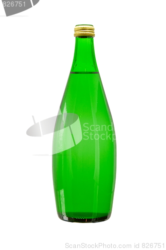 Image of Bottle of water isolated on the white