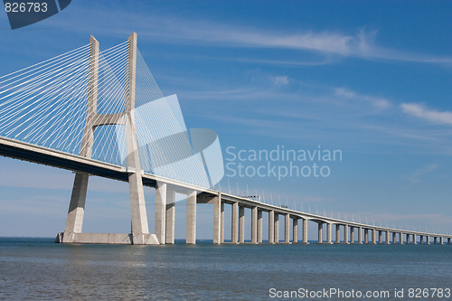 Image of View of the Vasco da Gama bridge - Lisbon