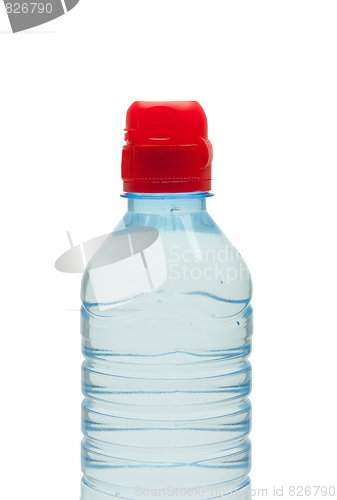 Image of Bottle of water isolated on the white