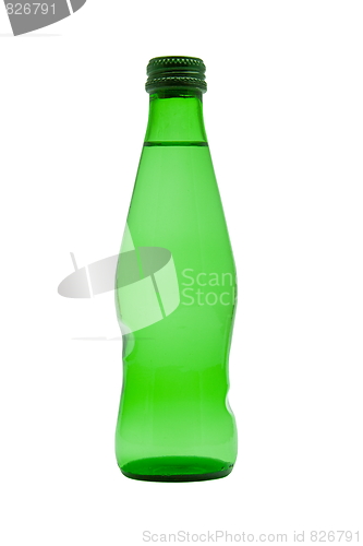Image of Bottle of water isolated on the white