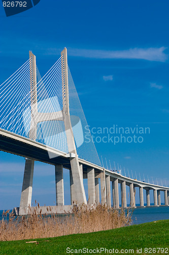 Image of View of the Vasco da Gama bridge - Lisbon