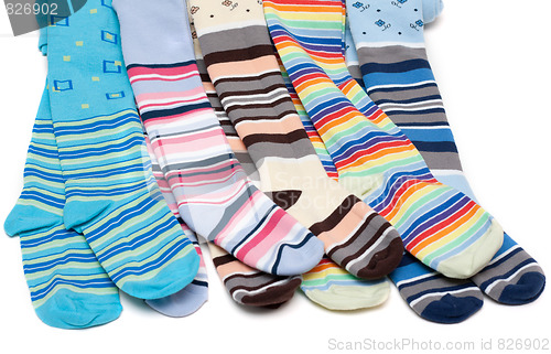 Image of Colour baby striped pantyhose