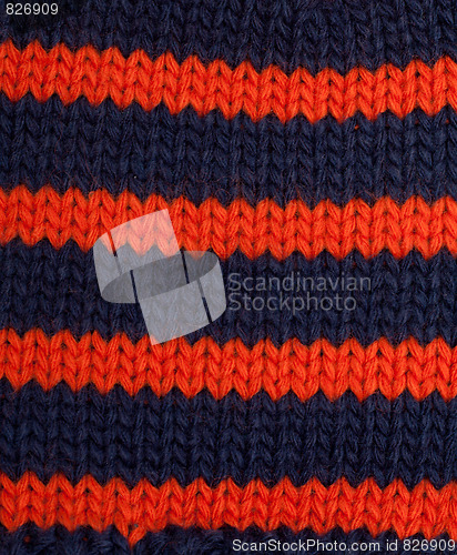 Image of Knitted colour plaid fabrics
