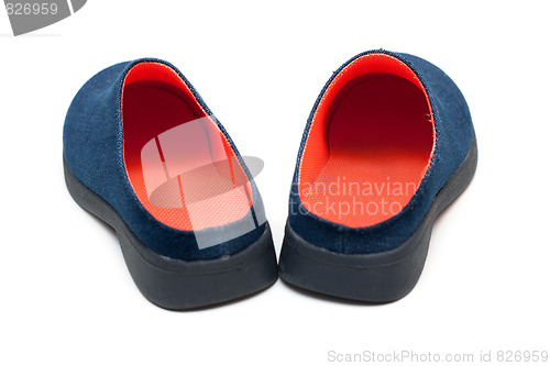 Image of Pair baby footwear with orange insole