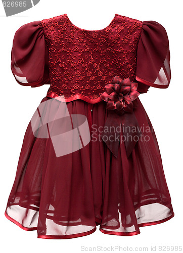 Image of Natty crimson baby gown