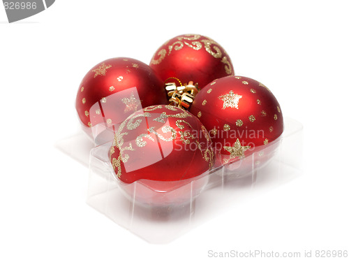 Image of Red cristmas balls