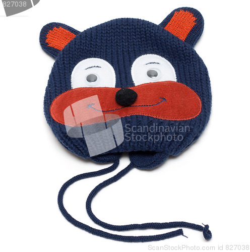 Image of Child knitted hat with pattern