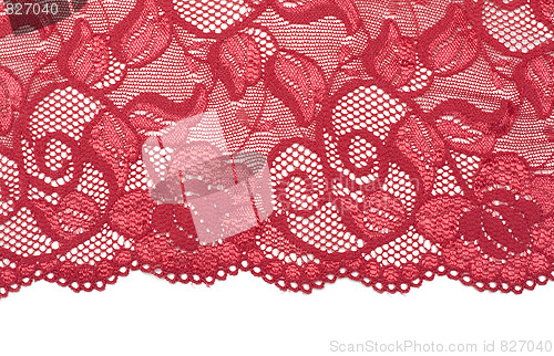 Image of Red decorative lace