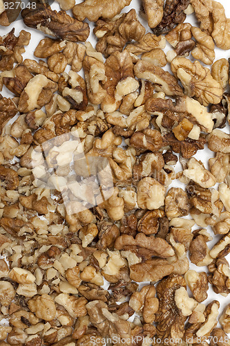 Image of Tasty fresh nuts is spilt