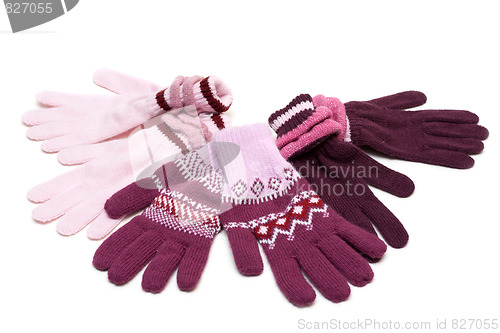 Image of Striped much pairs of the gloves