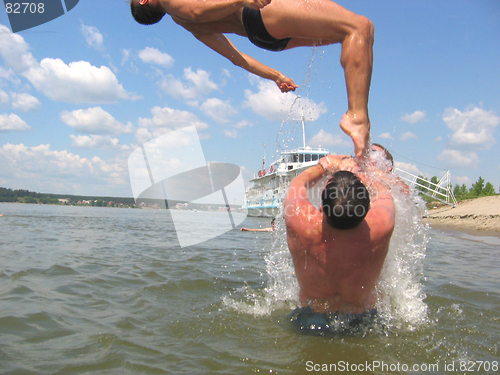 Image of Diving up!