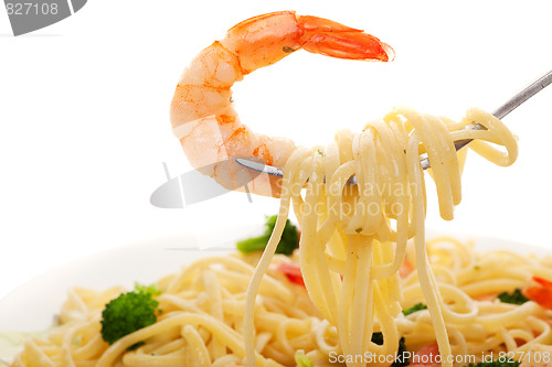 Image of Linguine and shrimp