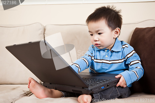 Image of Boy with laptop